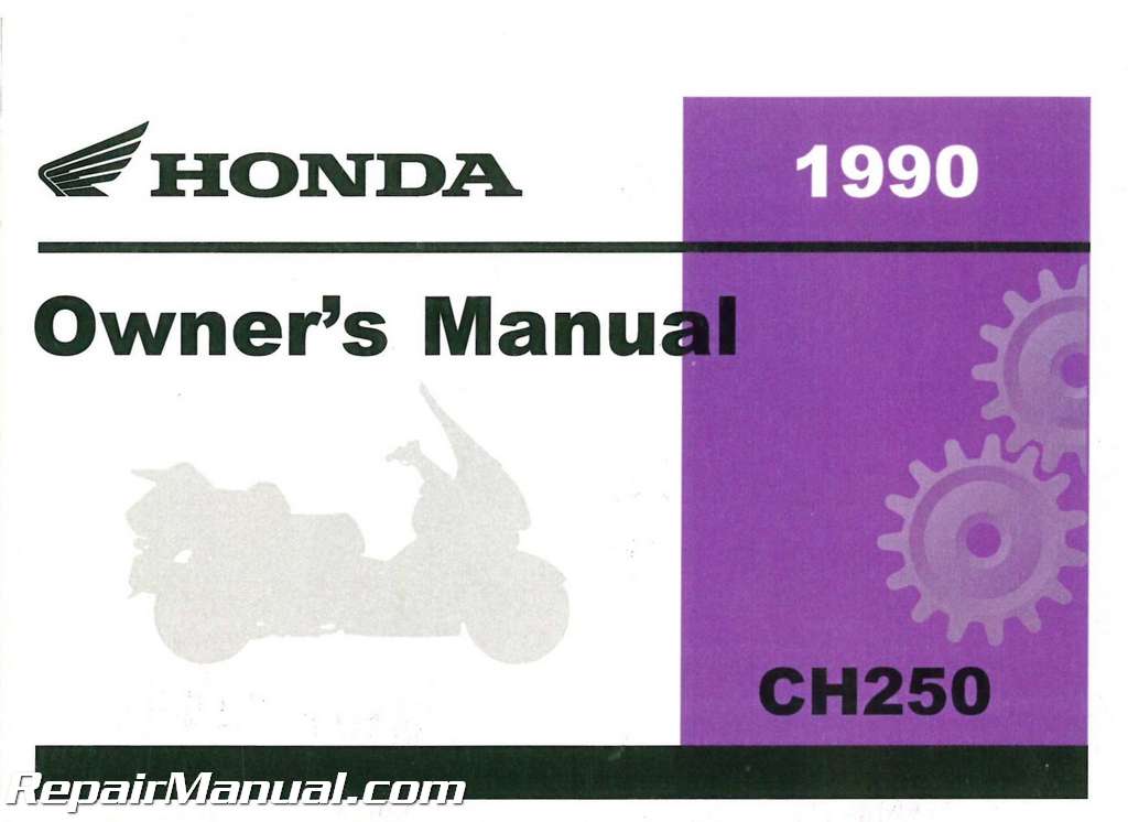 Service manual 2006 honda elite 250 manual